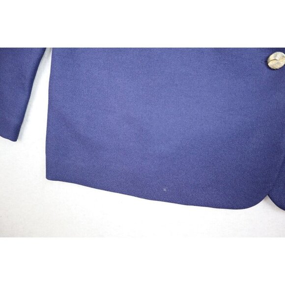 VINTAGE WOMEN'S BLUE POLYESTER PANT SUIT - SIZE PS - Picture 5 of 16